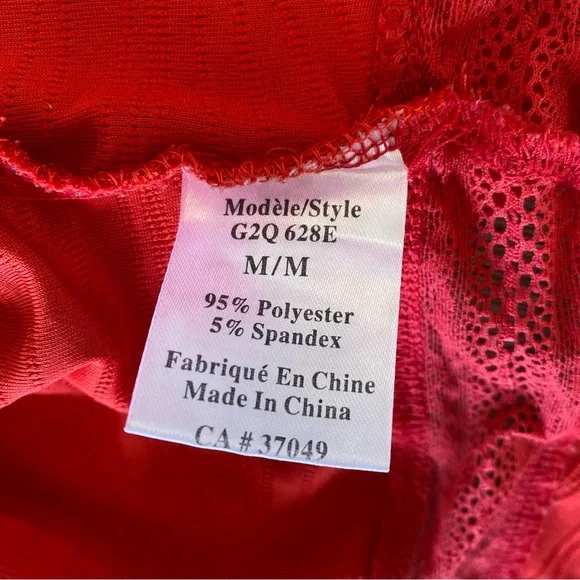 Le Grenier Red Lace Shrug Size M - Picture 4 of 7